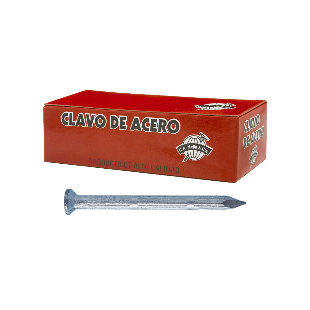 CLAVO ACERO VERTICAL 31/2" X LB