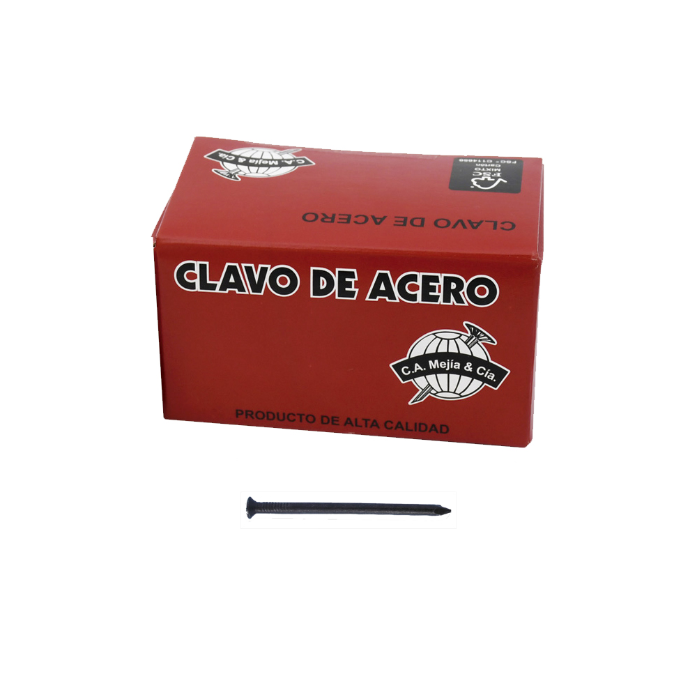 CLAVO ACERO LISO 1"X LB.