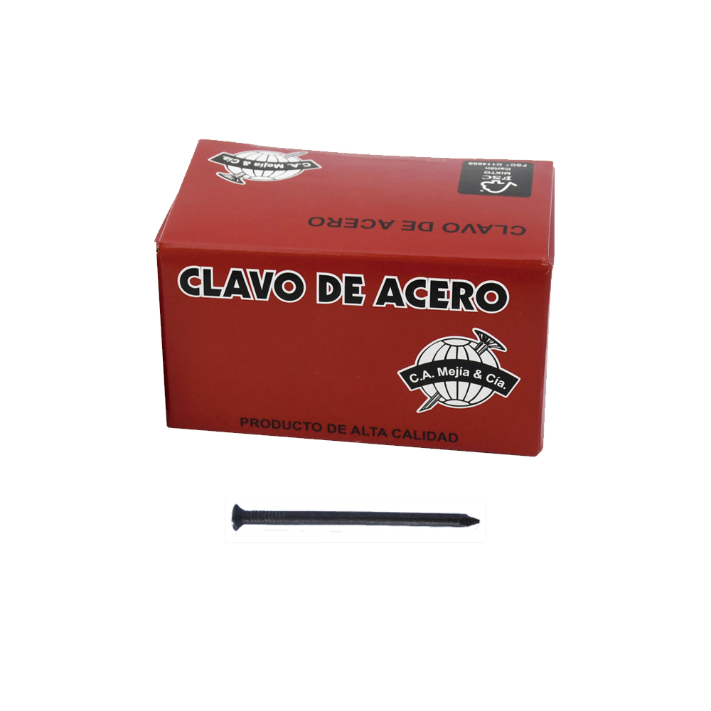 CLAVO ACERO LISO 11/2"X LB