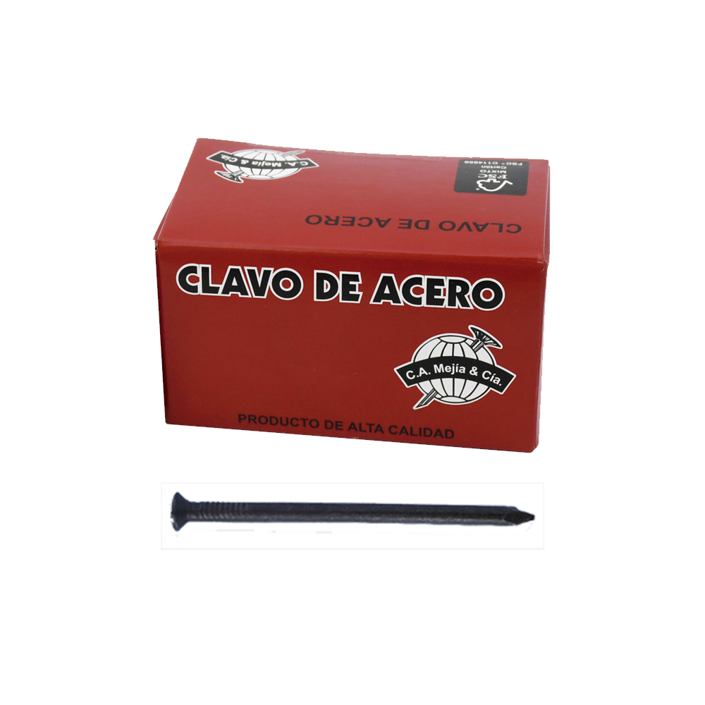 CLAVO ACERO LISO 31/2 X LB