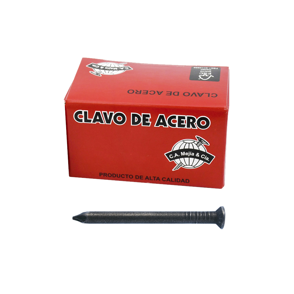 CLAVO ACERO LISO CONCRETO 3"X LB.