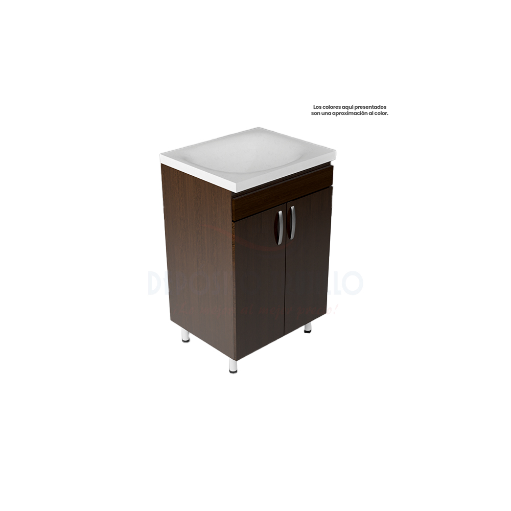 MUEBLE INESCRIL 48X38 PISO WENGUE+LVM BLANCO