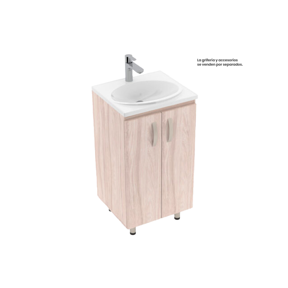 MUEBLE FIRPLAK 48X43 PISO MALI+LVM BLANCO     