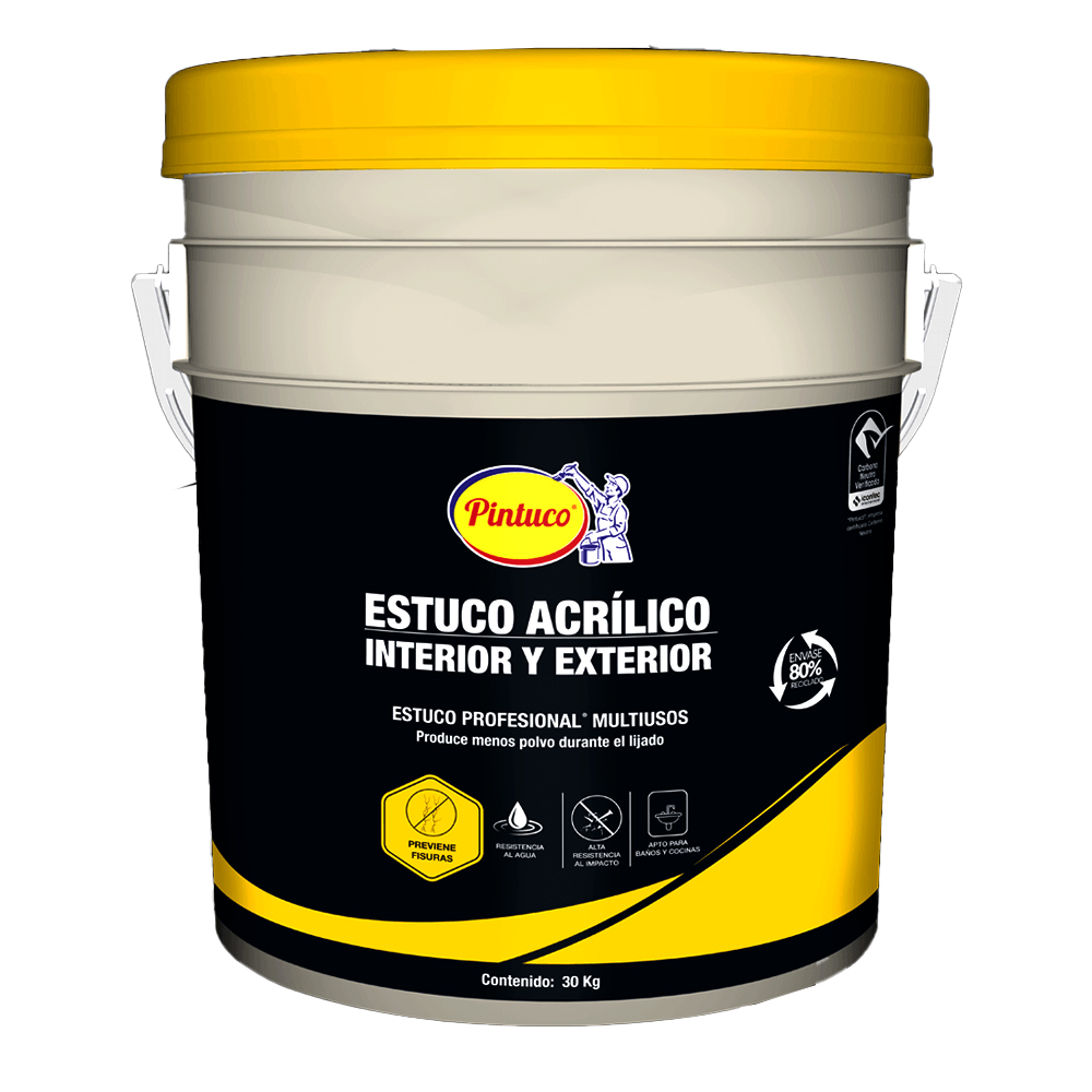 ESTUCO ACRILICO INTERIOR/EXTERIOR 30 KG 17090