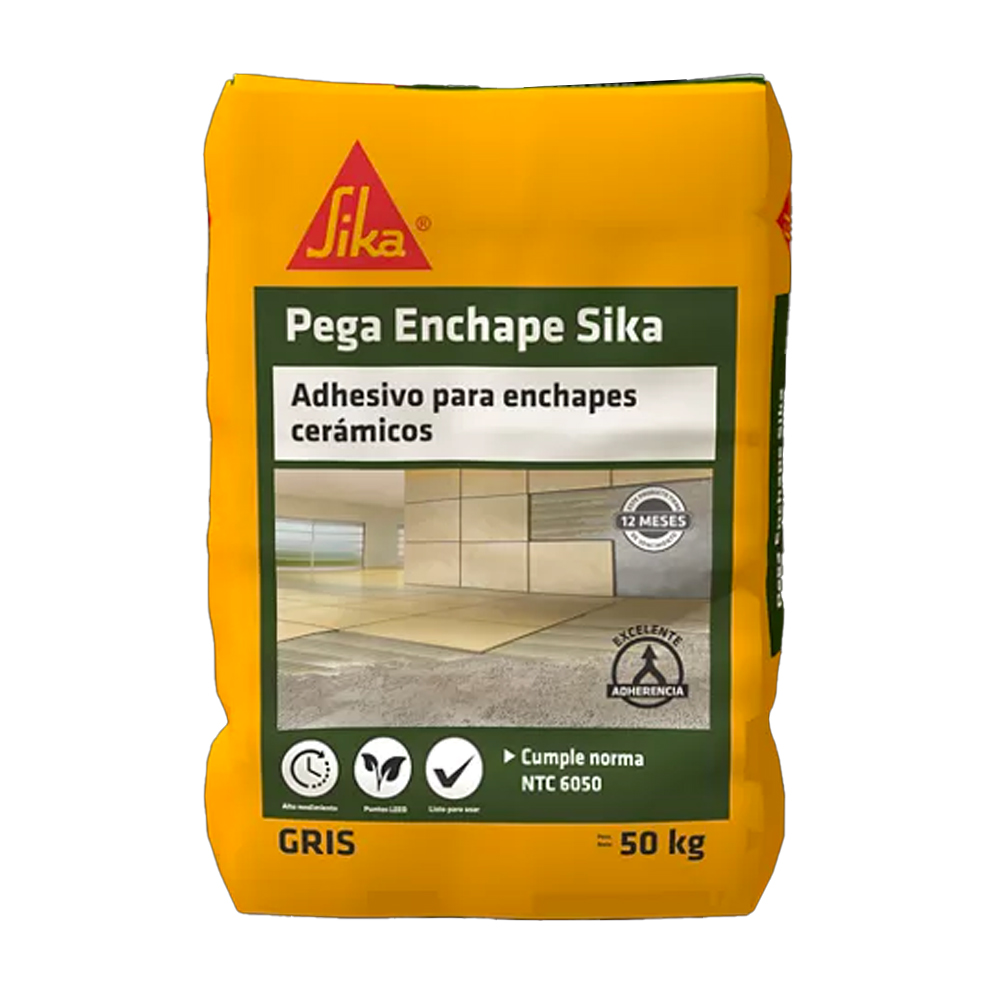 SIKA PEGA ENCHAPE GRIS 50KG