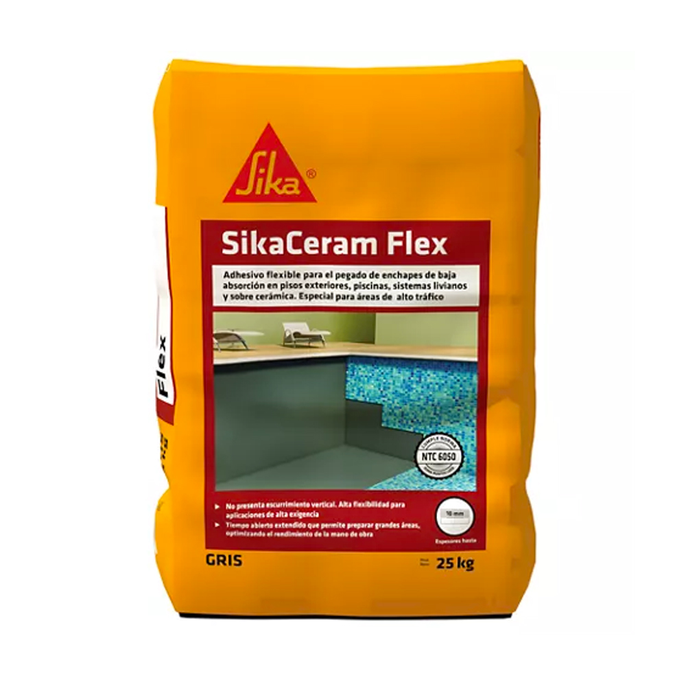 SIKA CERAM FLEX GRIS 25KG