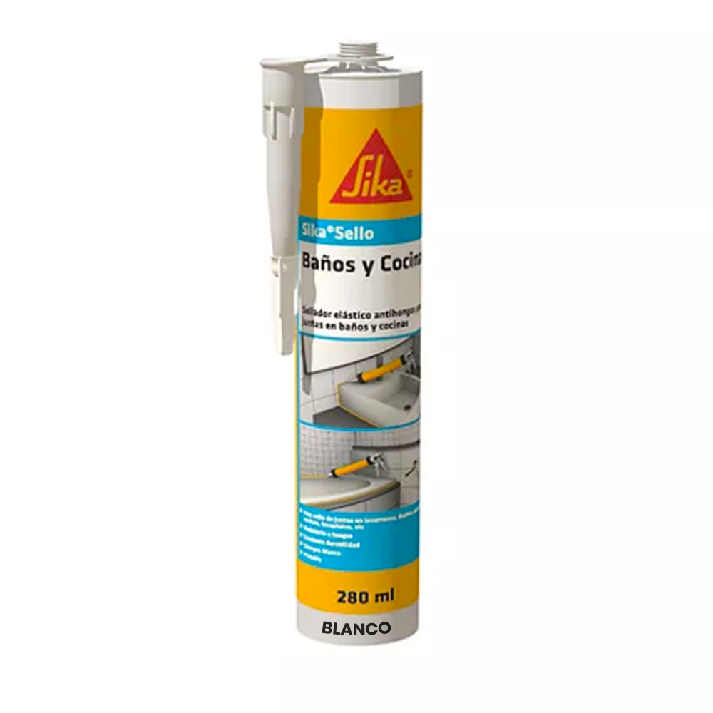 SIKA SELLO BAÑOS Y COCINAS BLANCO X 280ML