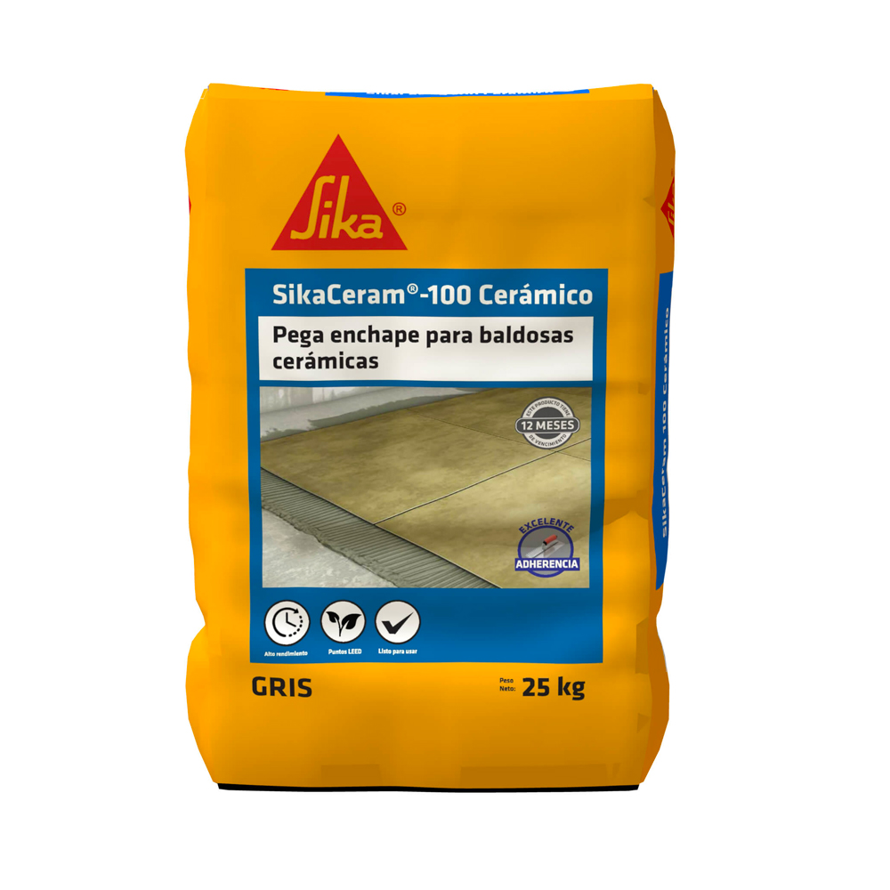 SIKA CERAM 100 CERAMICO GRIS 25 KG