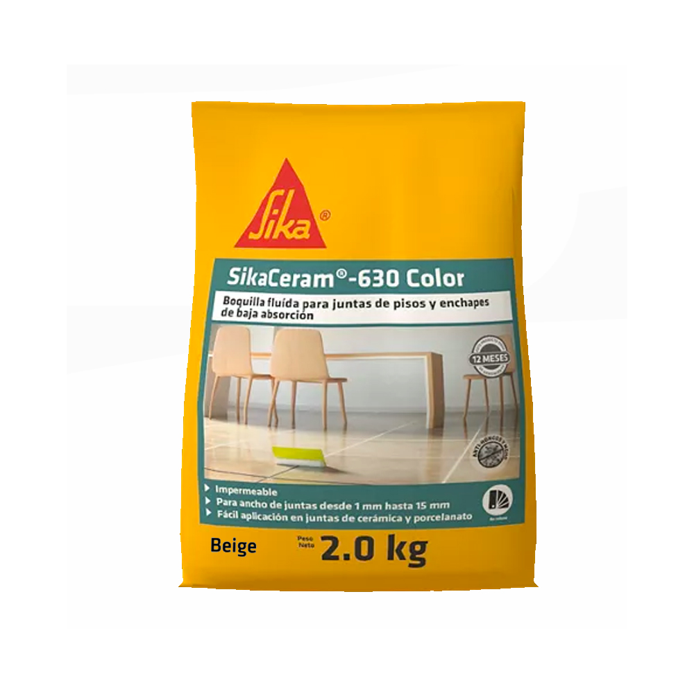 SIKACERAM-630 BOQUILLA PLUS BEIGE 2 KG