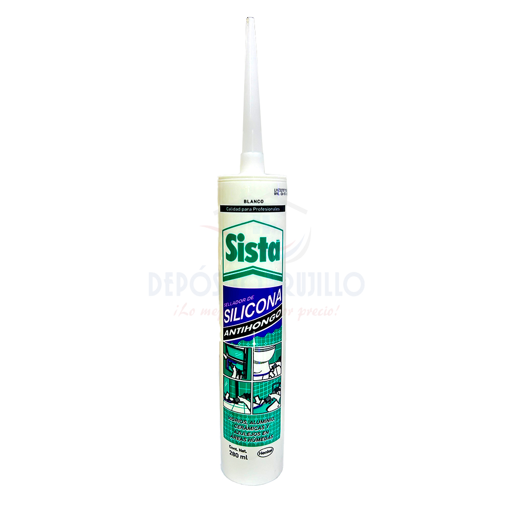 SILICONA ANTIHONGO BLANCO 280ML SISTA  