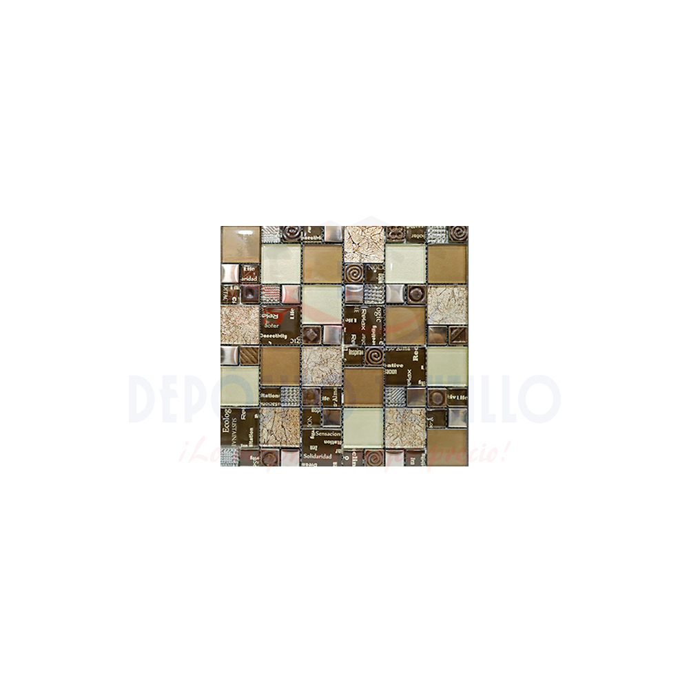 MOSAICO MALLA CARNAVAL BROWN 30X30 INTERMATEX