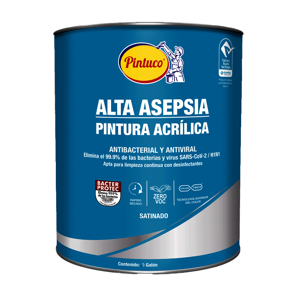 PINTURA ACRILICA ALTA ASEPSIA BLANCO 27580 CANECA 5 GL