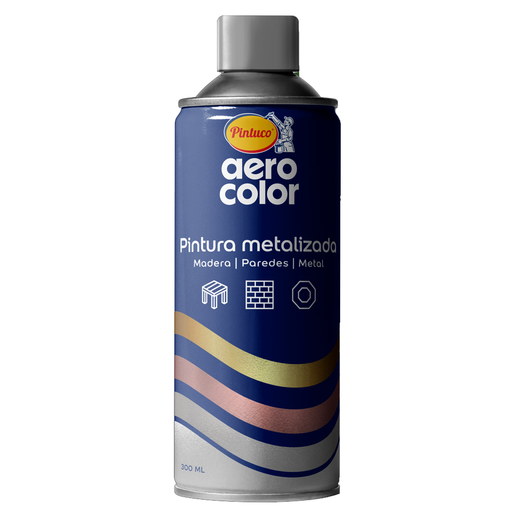 AEROSOL AEROCOLOR METALICA ORO 18 KILATES 300ML